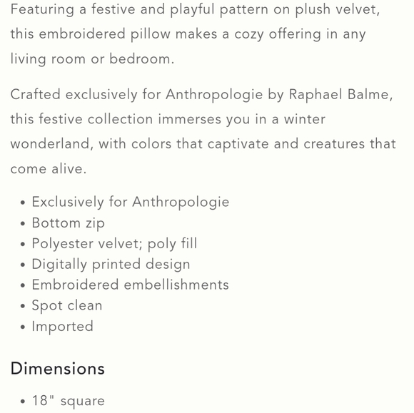 Anthropologie Raphael Balme Pillow - red - Picture 5 of 12